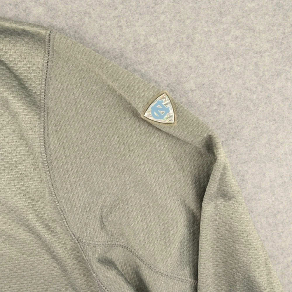 Jordan UNC Tar Heels Elite Dri Fit Hoodie Grey Back Graphic Team Issued Mens L